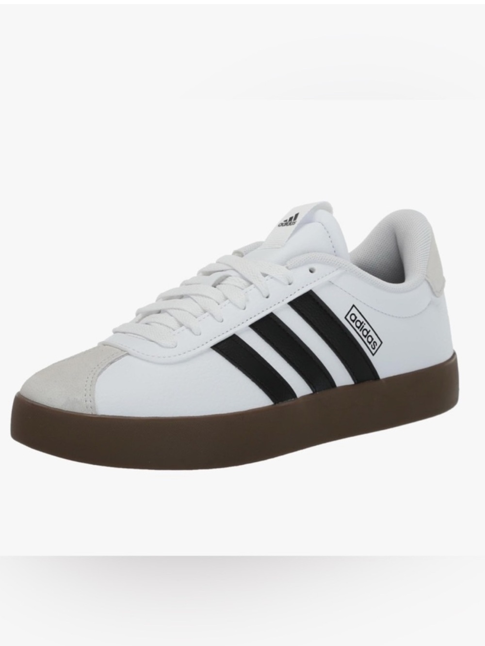 adidas VL Court 3.0 White Black Gum Sole Sneakers – Size 9.5